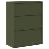 Storage Cabinet Olive Green 80 x 40 x 105 cm Steel 891692