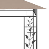 Gazebo with Mosquito Net 6x3x2.73 m Taupe 180 g/m 312253