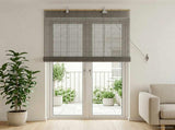 Roller Blind Grey 120 x 220 cm Bamboo 42039729