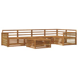 Outdoor Sofa Set 6 pcs Natural Solid Acacia Wood 3383387