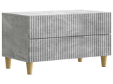 Bedside Cabinet Concrete Grey 62 x 34.5 x 48 cm Engineered Wood 894548