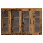 Wall Mounted Cabinet 2 pcs Old wood 69.5 x 34 x 90 cm 3334314