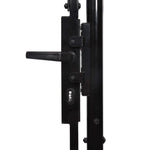 ZNTS Garden Gate Steel 2x4 m Black 144364