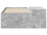 Kids'High Bed Frame with Desk Concrete Grey 80 x 200 cm 3422646