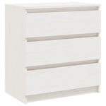 Bedside Cabinets 2 pcs White 60x36x64 cm Solid Pinewood 3093548