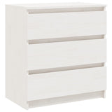 Bedside Cabinets 2 pcs White 60x36x64 cm Solid Pinewood 3093548