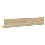 Wall Shelves 2 pcs Sonoma Oak 100x16.5x16.5 cm Engineered Wood 860042