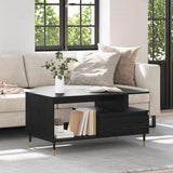 Coffee Table Black Oak 90 x 49 x 45 cm Engineered Wood 882707