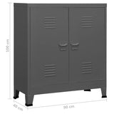 Industrial Storage Chest Anthracite Steel 339625