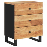 Bedside Cabinet 50x33x62 cm Solid Wood Acacia&Engineered Wood 350661