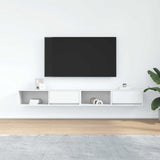 TV Cabinets 2 pcs White 100x31x25.5 cm Engineered Wood 861473