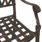 Garden Table Set 3 pcs Bronze Cast Aluminium 3334732
