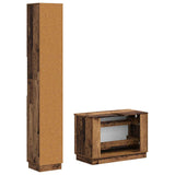 2 Piece Bathroom Cabinet Set HOORN Old Wood Engineered Wood 3417556