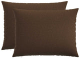 Cushion with Pillow HEERLEN 2 pcs Brown Fabric 928503