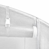 Greenhouse with Steel Frame White 4 m 2x2x2 m 364075