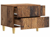 Bedside Table Old Wood 43 x 34.5 x 48 cm Engineered Wood 895001