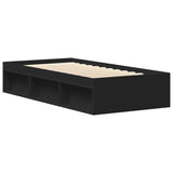 Bed Frame without Mattress Black 90x200 cm 3203825