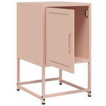 ZNTS Bedside Cabinet Pink 36x39x60.5 cm Steel 846448