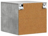 Wall-Mounted Bedside Cabinet 2 pcs Concrete Grey 898812