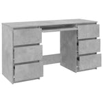 ZNTS Writing Desk Concrete Grey 140x50x77 cm Engineered Wood 800814