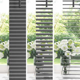 Venetian Blinds Dark Grey 130 x 120 cm Aluminium 42006051