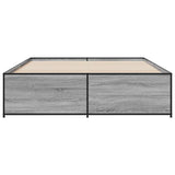 Bed Frame without Mattress Grey Sonoma 160x200 cm 3279880