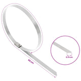 Cable Tie 250 pcs 7.9 x 500 mm Silver 42029403