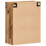 Wall Mounted Cabinet Old Wood 69.5x34x90 cm Engineered Wood 857308