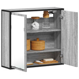 Bathroom Mirror Cabinet Grey Sonoma 65x20x60 cm Engineered Wood 849257