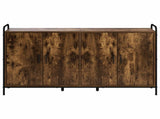 Sideboard Smoked Oak 135 x 33 x 81 cm Engineered Wood 3434079