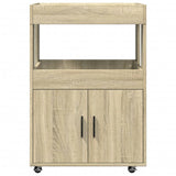 Bar Cart Sonoma Oak 60x39.5x89 cm Engineered Wood 848271