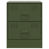 Bedside Cabinets 2 pcs Green 34.5x39x44 cm Steel 841628