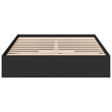 Bed Frame with Drawers without Mattress Black 135x190 cm Double 3280693