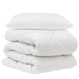 Duvet with Pillow 2 pcs White Microfiber 3376649