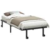 Bed Frame without Mattress Foldable Black 90x190 cm Steel 4103959