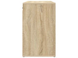 Shoe Cabinet Sonoma Oak 77.5 x 30 x 67 cm Engineered Wood 808714