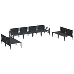 Garden Sofa Set Anthracite Steel 3378984