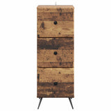 Drawer Cabinet Old Wood 33 x 34.5 x 90 cm Engineered Wood 895543