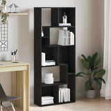 Bookcase Black Oak 67x24x161 cm Engineered Wood 862485