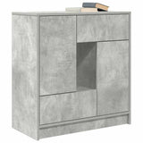 Sideboard with Drawers and Doors Concrete Grey 70.5x34x74.5 cm 861844