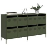 Sideboard Olive Green 135x39x73.5 cm Cold-rolled Steel 3307171