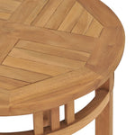 Bistro Table Ø60x75.5 cm Solid Teak Wood 315463