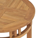 Bistro Table Ø60x75.5 cm Solid Teak Wood 315463
