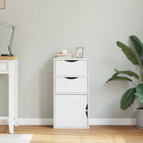Side Cabinet with Drawers "ODDA" White 40x24x79 cm Solid Wood Pine 4103598