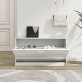 Shoe Bench High Gloss White 80x24x45 cm Engineered Wood 342643