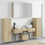 Bathroom Furniture Set 6 pcs Sonoma Oak 3407121