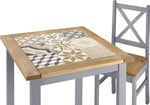 ZNTS Salvador 1+2 Tile Top Dining Set 400-401-172