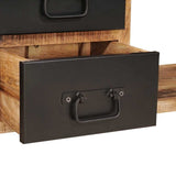 Storage Bench Brown 80 x 35 x 40 cm Solid Mango wood 4015983