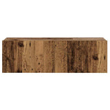 Wall Mounted TV cabinets 8 pcs Old Wood Engineered Wood 3328977