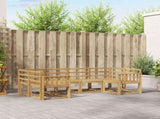 Outdoor Sofa Set 6 pcs White Solid Acacia Wood 3388113